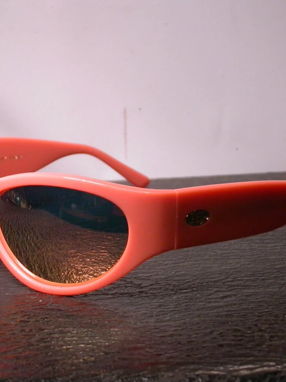 Crap Hot Lava Funk Daddy Peach Pink Modern Shades Sunglasses CLEAN
